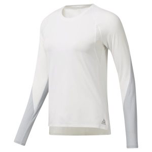 Reebok SmartVent Long Sleeve T Shirt Damen - Weiß - DE 130-VON